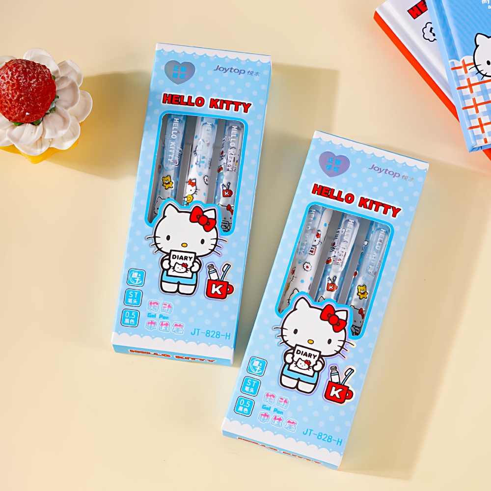 Genuine 3 Pcs/Set Sanrio Gel P - Gel Ink Pen Set incelemesi ve fiyatı