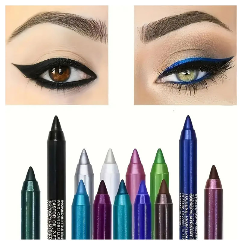 1pcs Waterproof Eyeliner Set w - Highlighter Set Pastel incelemesi ve fiyatı