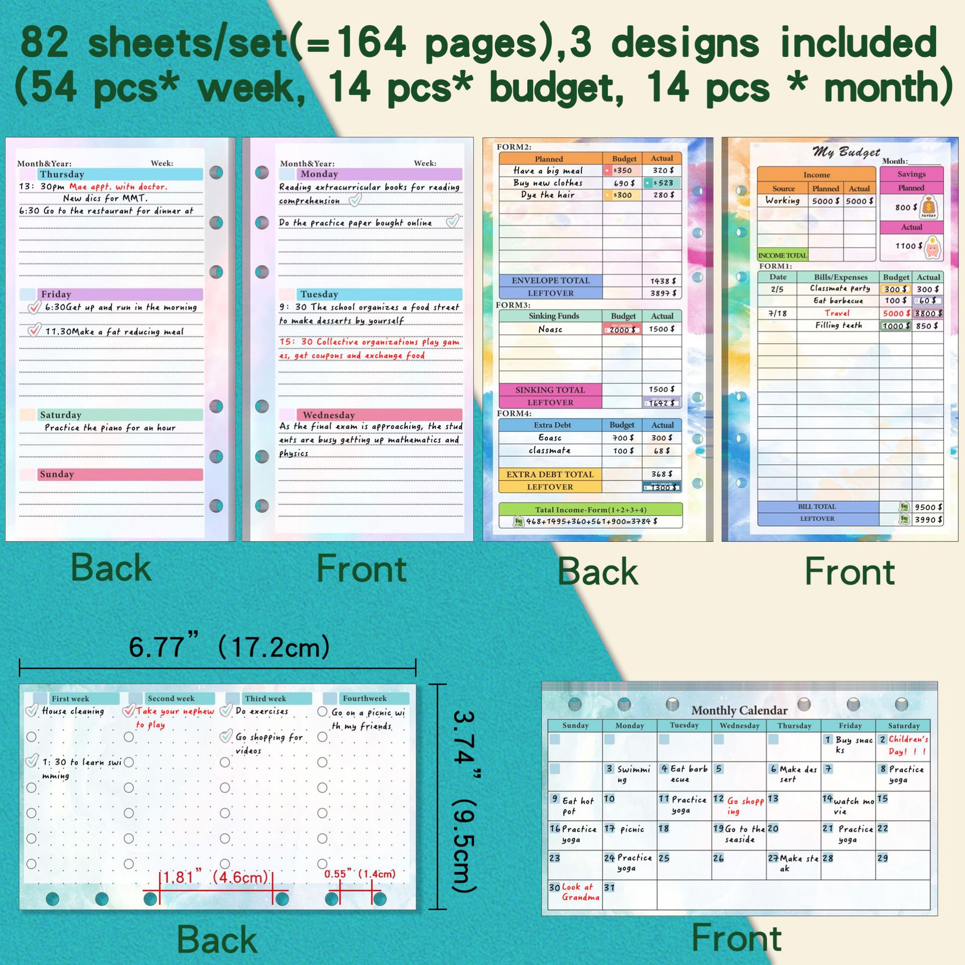 2026 NEW A6 Loose Leaf Noteboo - Planner Weekly Budget incelemesi ve fiyatı
