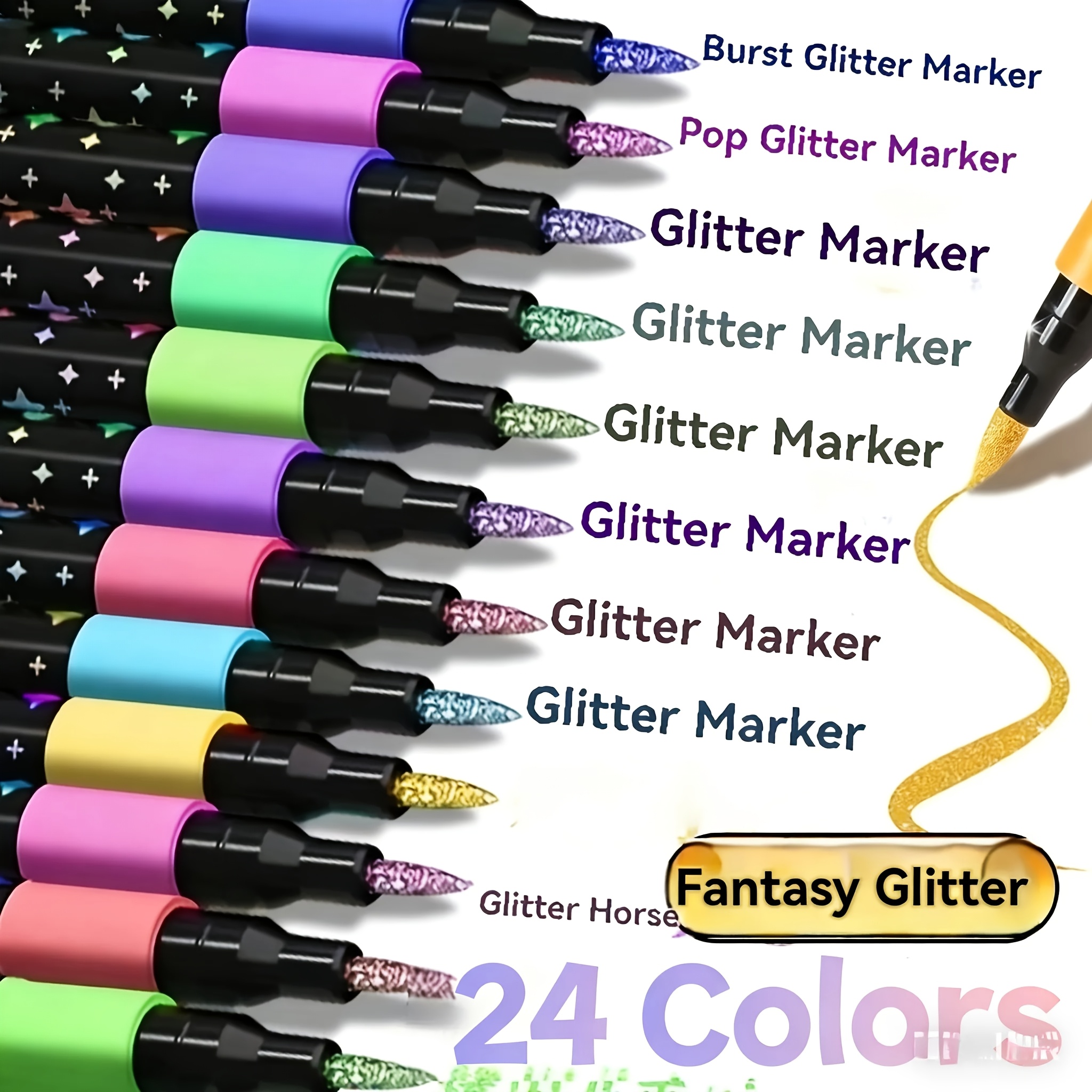 24/48 Color Double-Ended Glitt - Gel Ink Pen Set incelemesi ve fiyatı