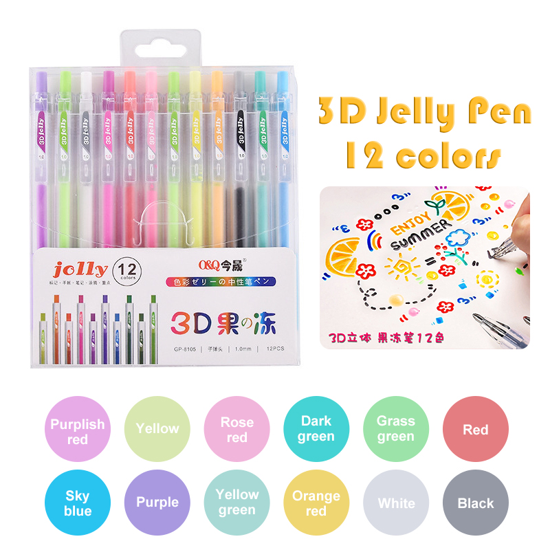 3D Three-dimensional Jelly Pen - Gel Ink Pen Set incelemesi ve fiyatı
