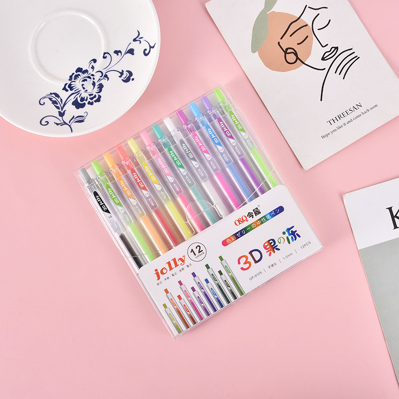 3D Three-dimensional Jelly Pen - Gel Ink Pen Set incelemesi ve fiyatı