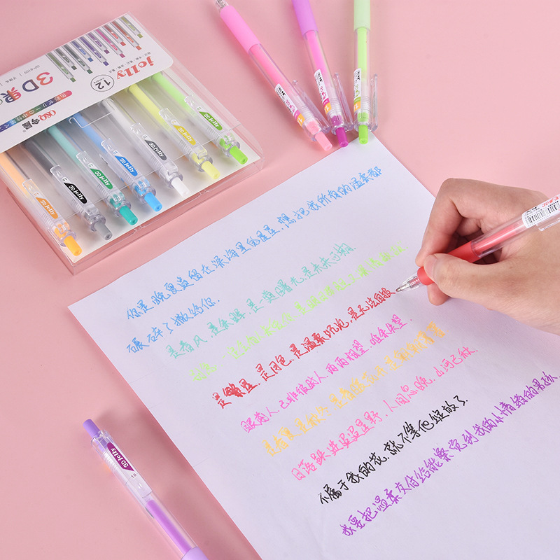 3D Three-dimensional Jelly Pen - Gel Ink Pen Set incelemesi ve fiyatı