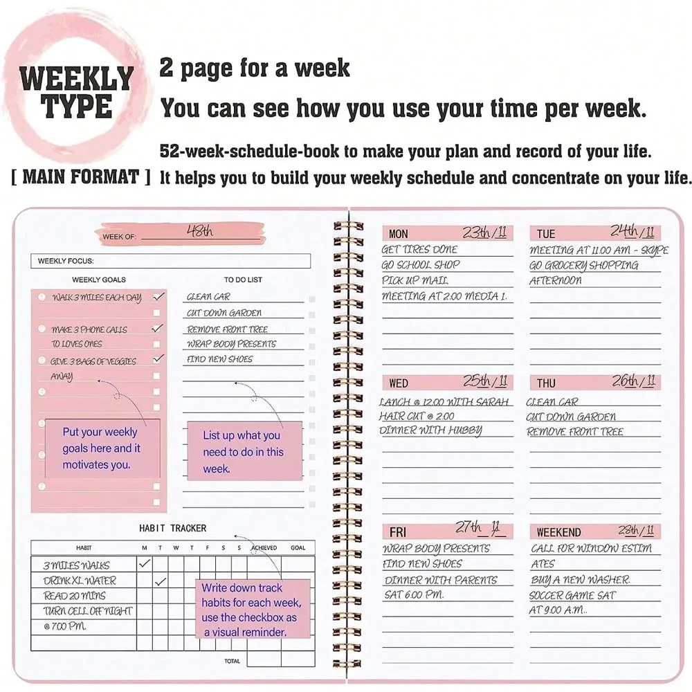 A5 Weekly Planner Coil Daily P - Planner Weekly Budget incelemesi ve fiyatı