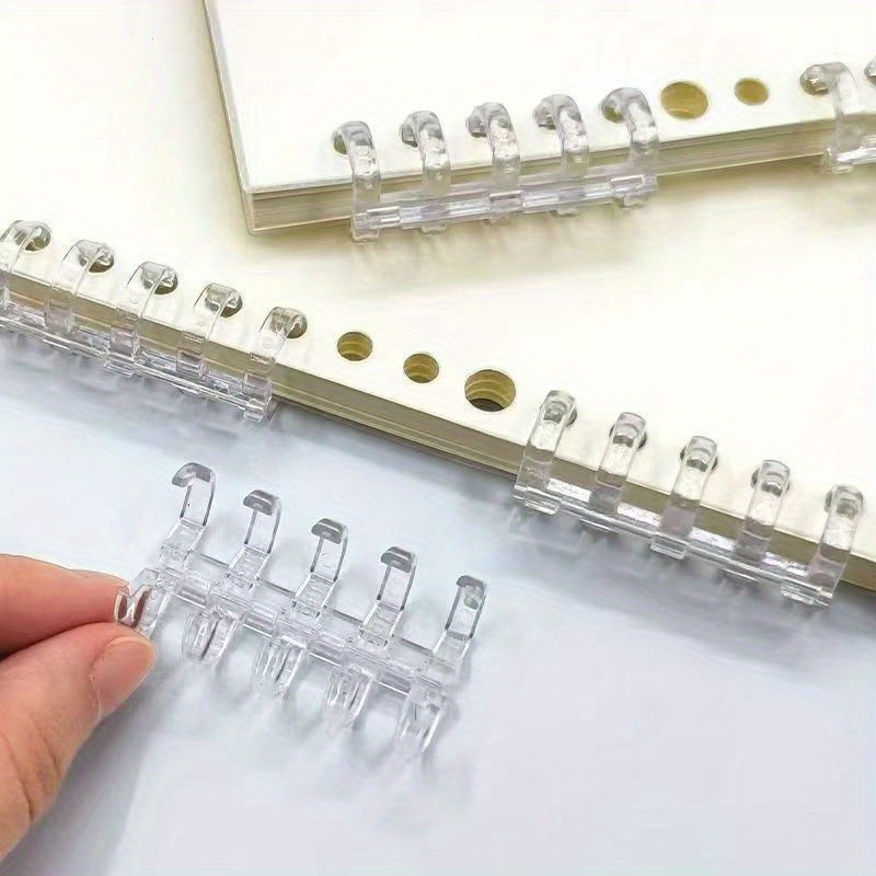 10Pcs 5-Ring Binding Spines Sn - Binding Comb Plastic incelemesi ve fiyatı