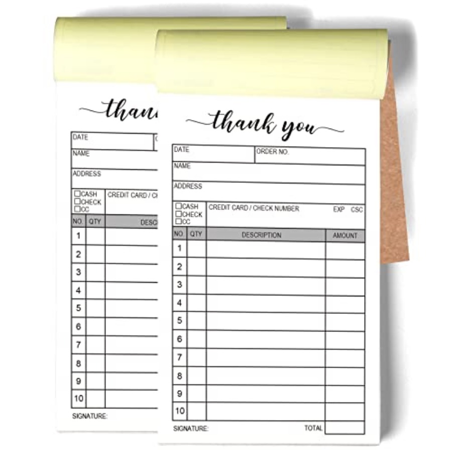 Thank You Receipt Book, 2 Pack - Carbon Copy Book incelemesi ve fiyatı