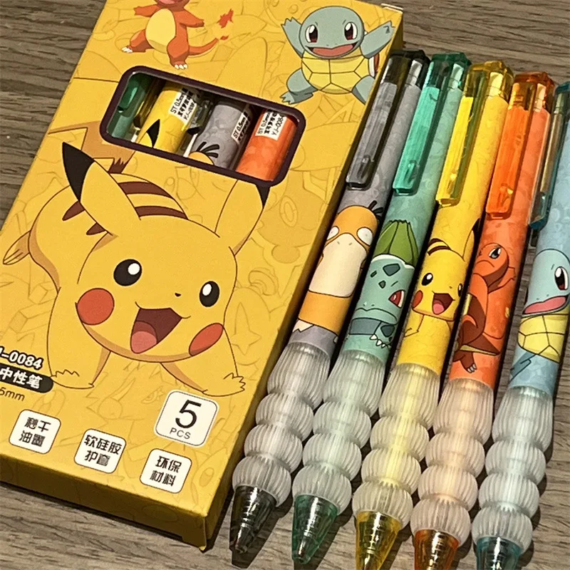5pcs Pikachu Gel Pen Set Pokem - Gel Ink Pen Set incelemesi ve fiyatı