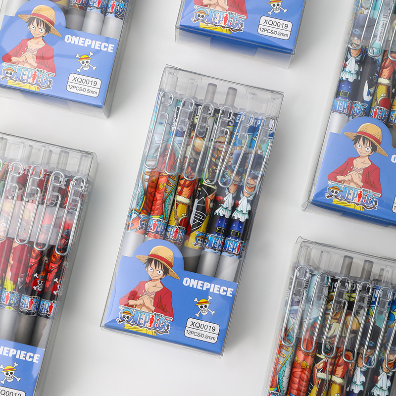 Anime One Piece 12/24Pcs Black - Gel Ink Pen Set incelemesi ve fiyatı