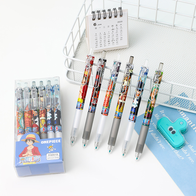 Anime One Piece 12/24Pcs Black - Gel Ink Pen Set incelemesi ve fiyatı