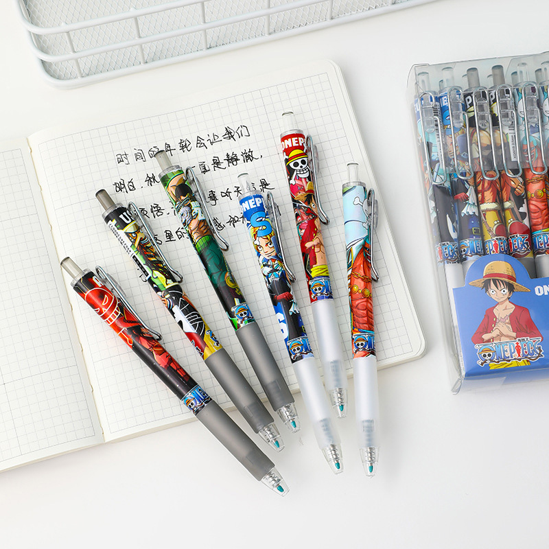 Anime One Piece 12/24Pcs Black - Gel Ink Pen Set incelemesi ve fiyatı