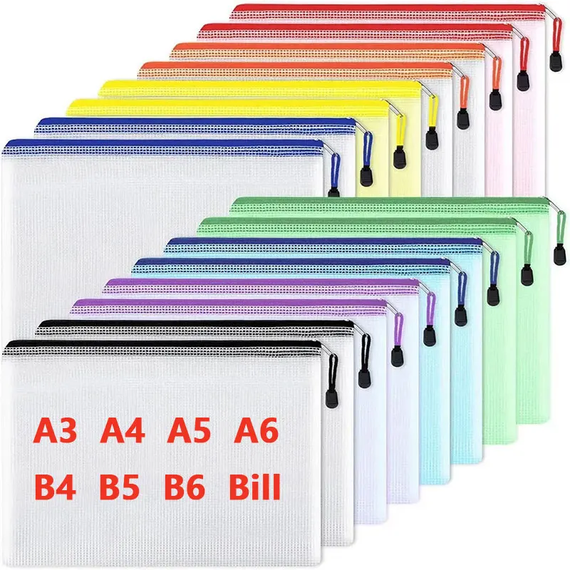 A3/A4/A5/A6 Mesh Zipper Pouch  - Portfolio Folder Zip incelemesi ve fiyatı