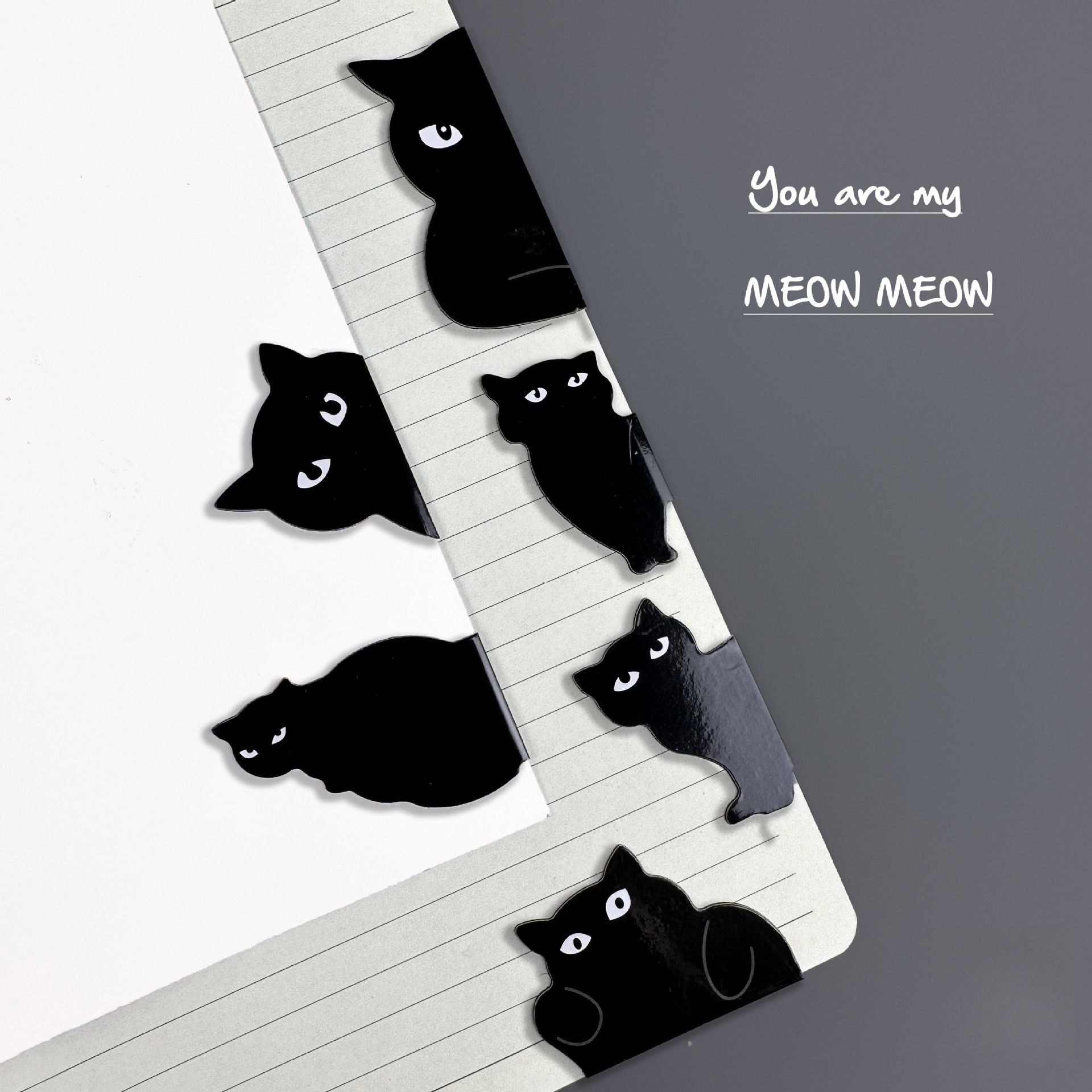 Cute Black Cat Magnetic Bookma - Bookmark Magnetic Clip incelemesi ve fiyatı