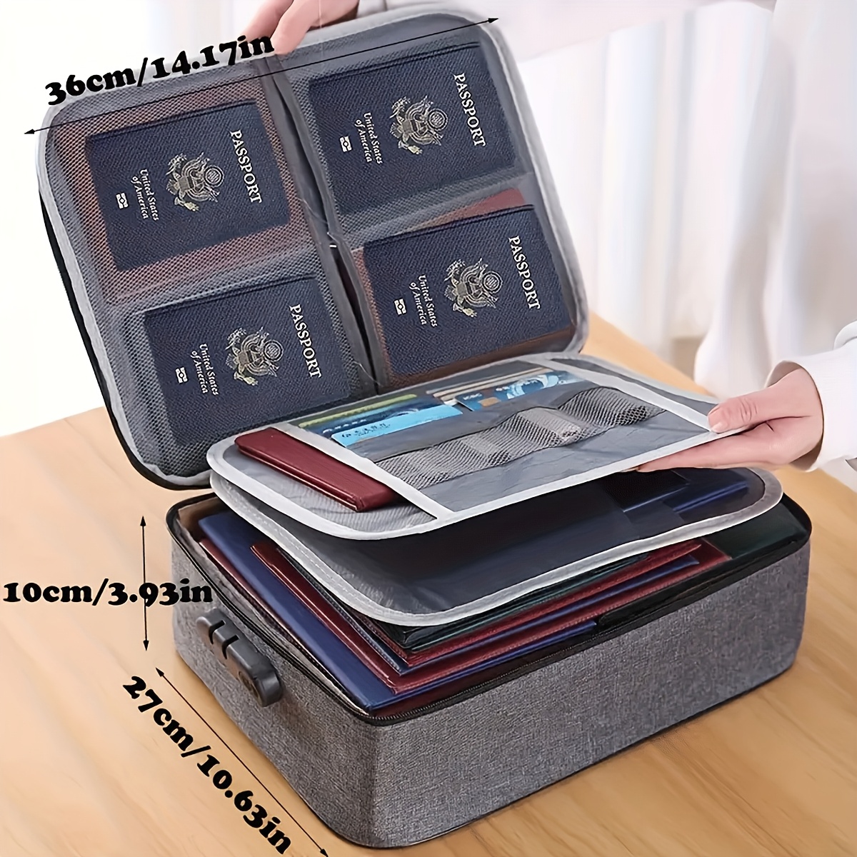 Lockable File Storage Bag,3-La - Portfolio Folder Zip incelemesi ve fiyatı