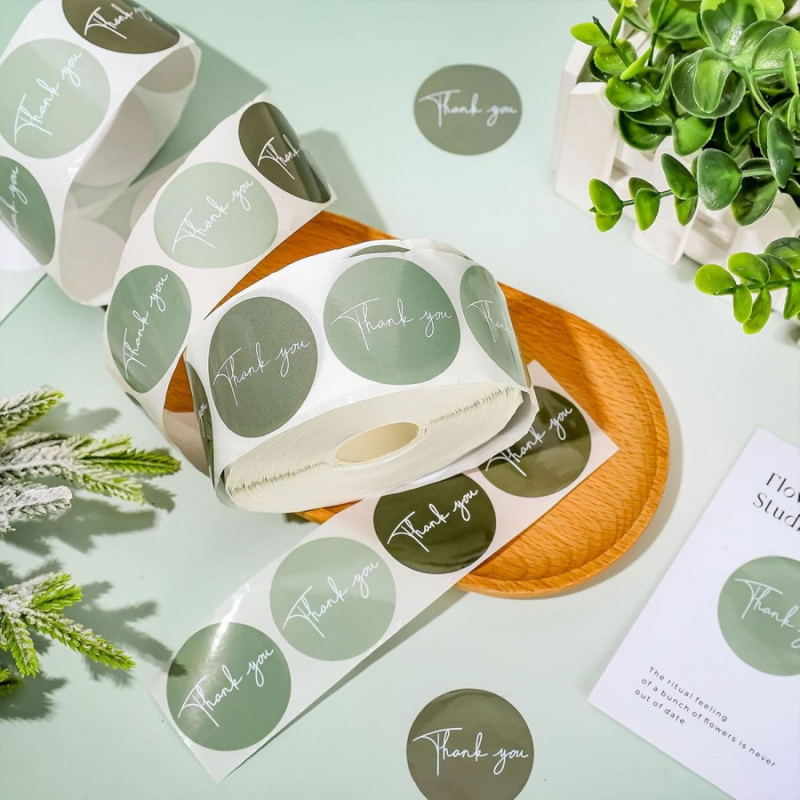 500pcs/rollSpring Green Thank  - Memo Pad Sticky incelemesi ve fiyatı