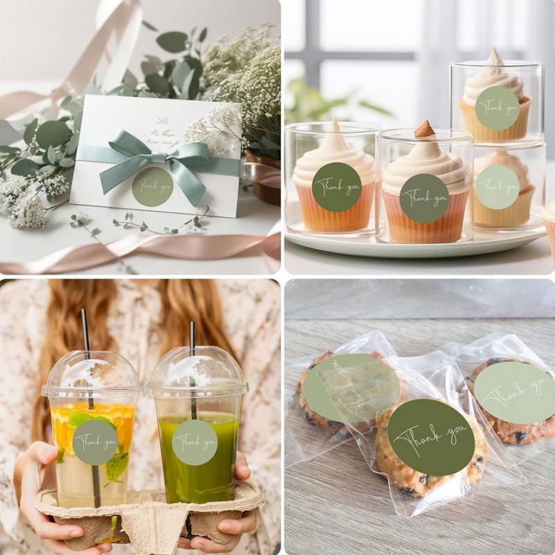500pcs/rollSpring Green Thank  - Memo Pad Sticky incelemesi ve fiyatı