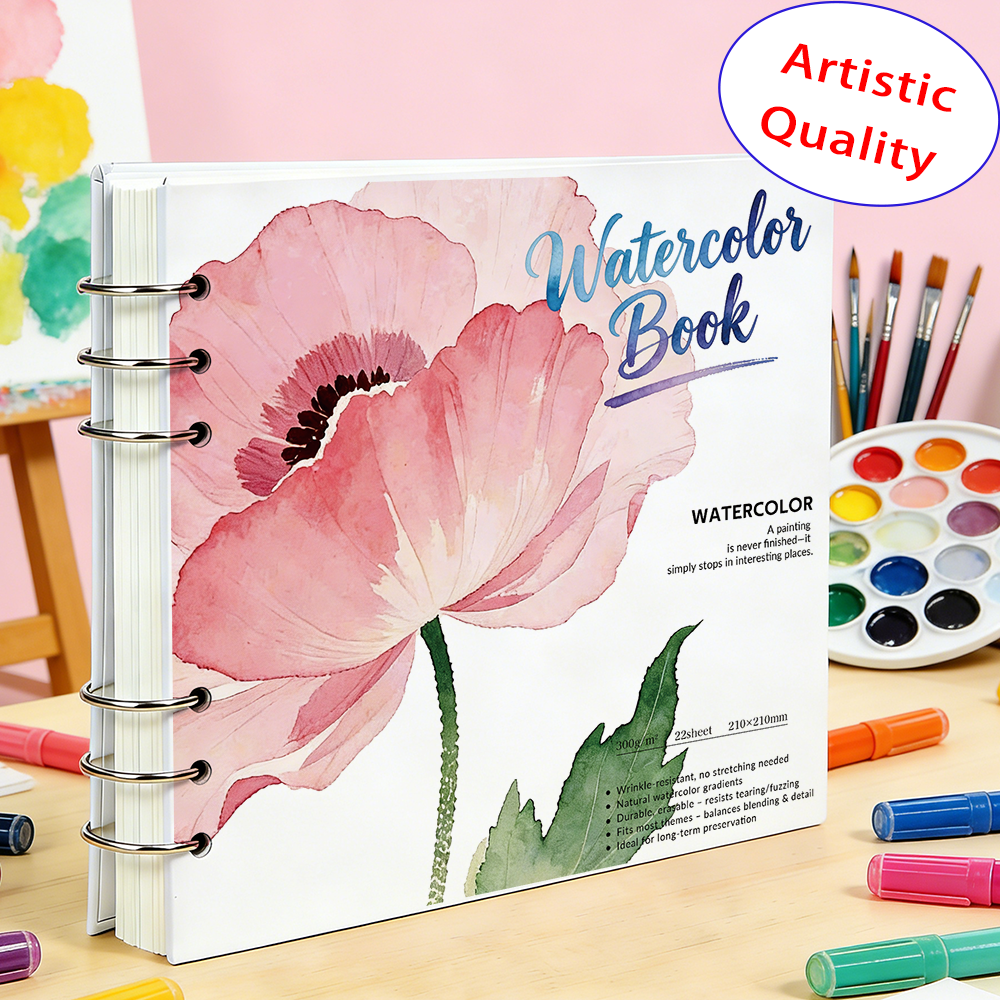 Watercolor Book 210x210mm 300G - Art Sketchbook Ring incelemesi ve fiyatı