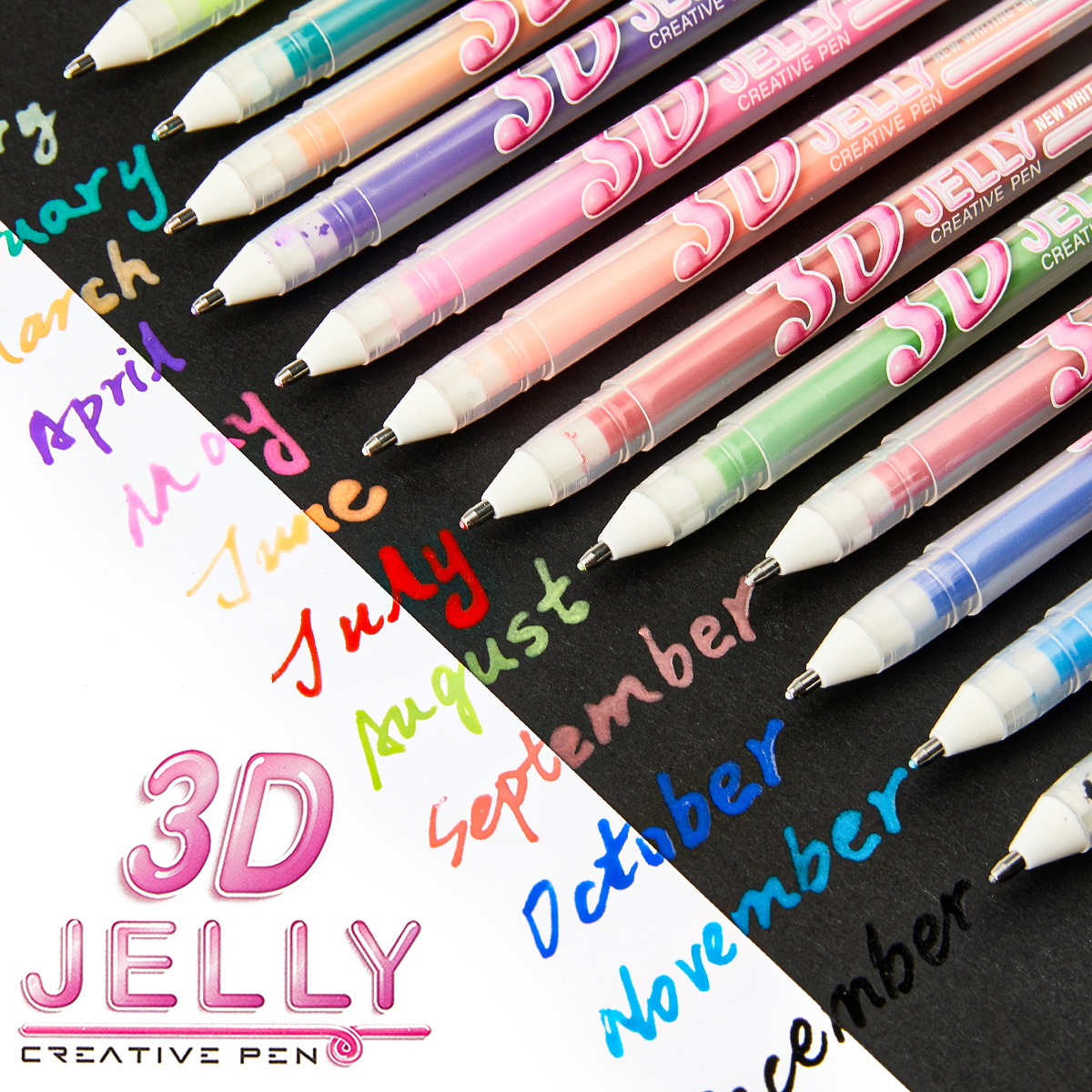 SHANDS 12PCS 3D Jelly Gel Pens - Gel Ink Pen Set incelemesi ve fiyatı