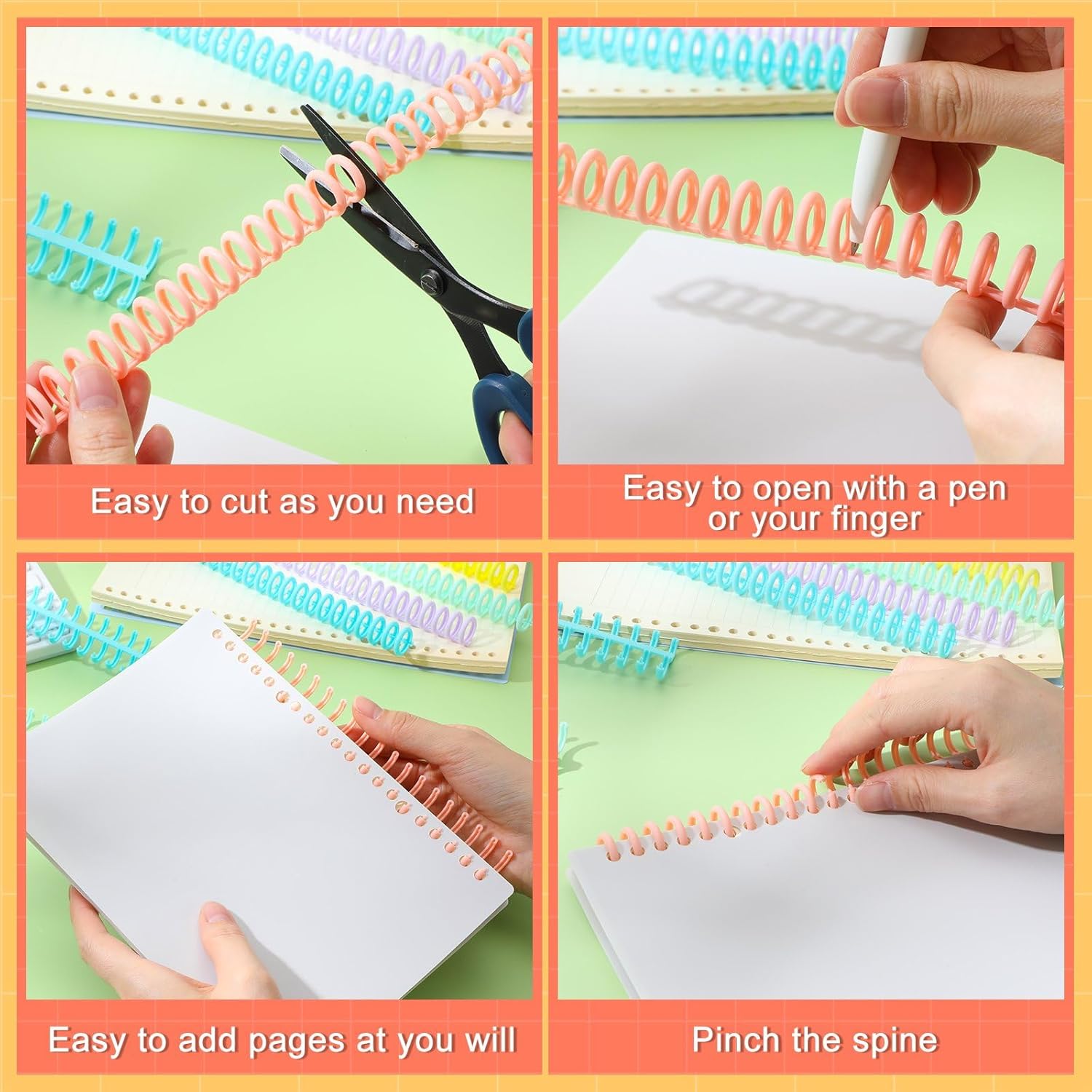 50 Pcs Comb Binding Spines 1/2 - Binding Comb Plastic incelemesi ve fiyatı