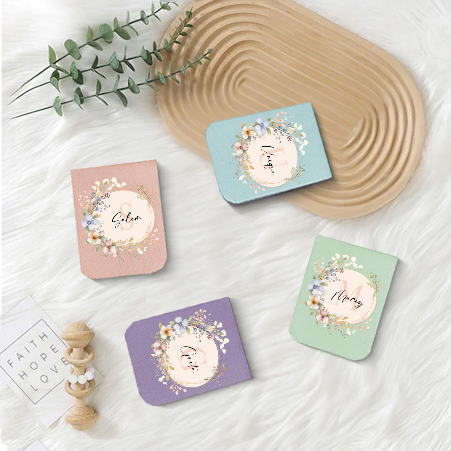 1pc Name Bookmark with Mirror  - Bookmark Magnetic Clip incelemesi ve fiyatı