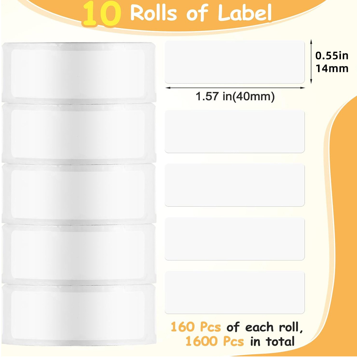 10 Rolls of White Thermal Labe - Label Printer Tape incelemesi ve fiyatı
