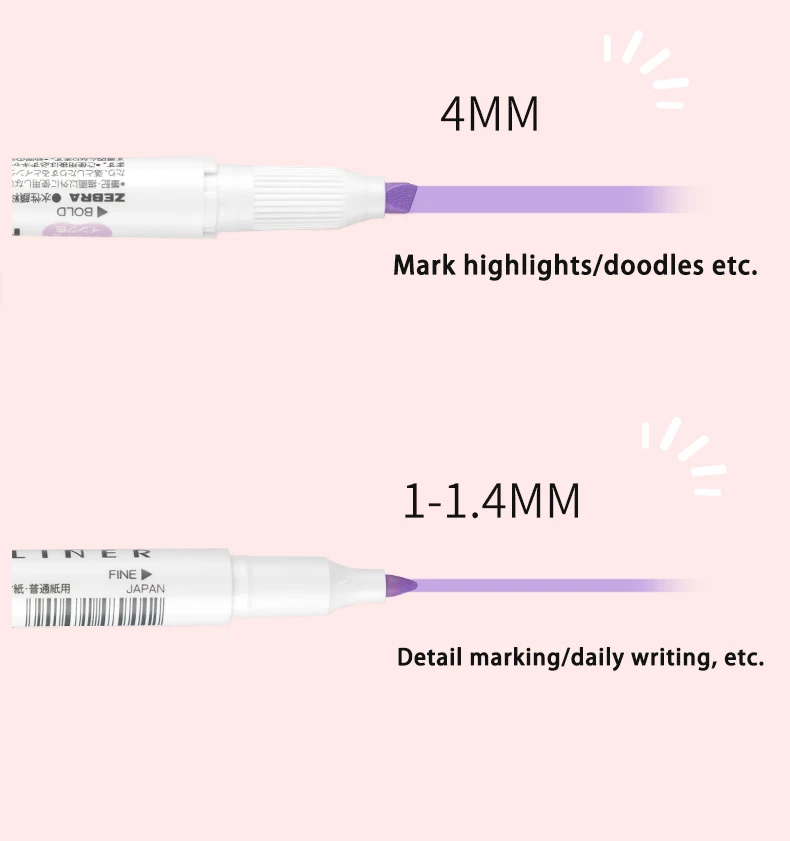 Japan ZEBRA Highlighters Pen s - Highlighter Set Pastel incelemesi ve fiyatı