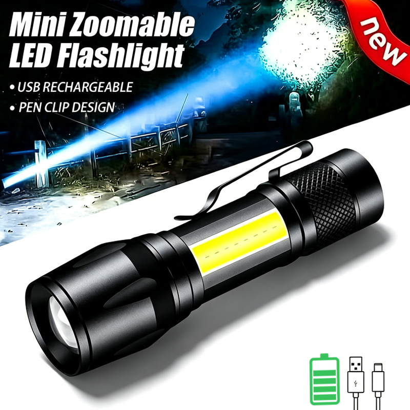 Mini LED Flashlight COB+XPE Po - Stationery Supply incelemesi ve fiyatı