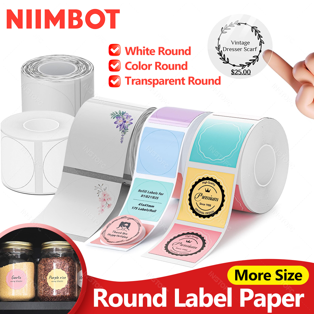 NiiMBOT B21 B1 B3S Round Label - Label Printer Tape incelemesi ve fiyatı