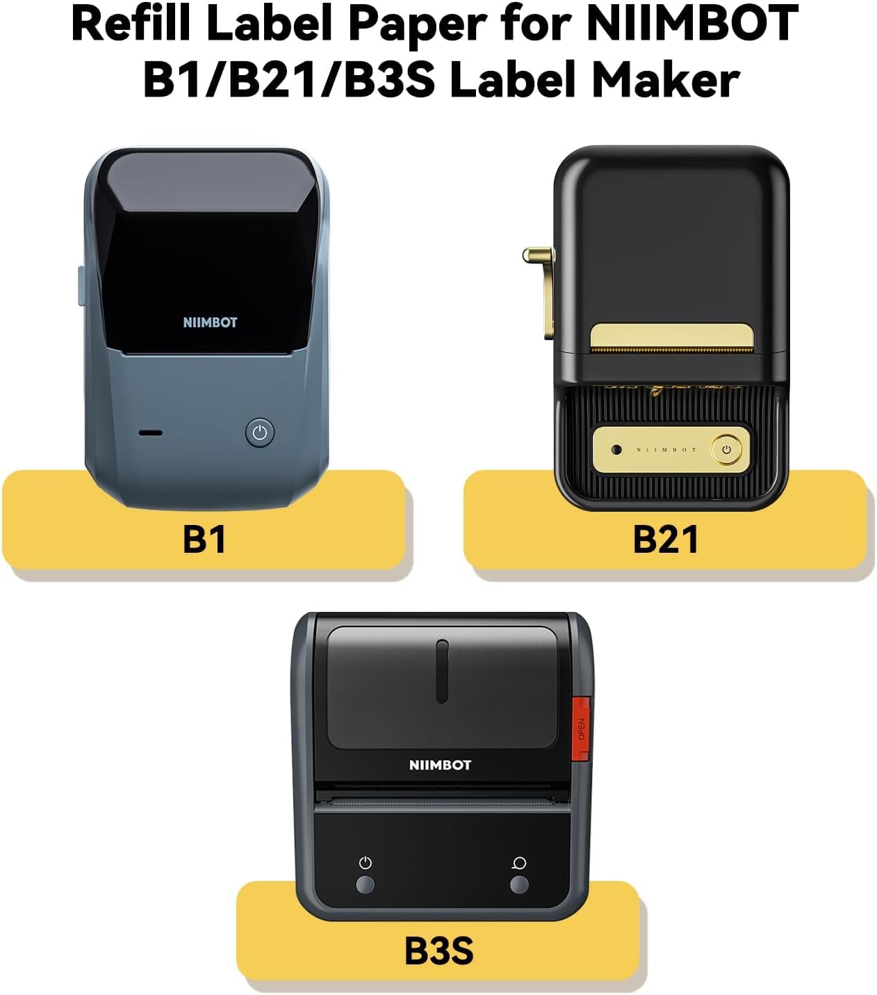 NiiMBOT B21 B1 B3S Round Label - Label Printer Tape incelemesi ve fiyatı
