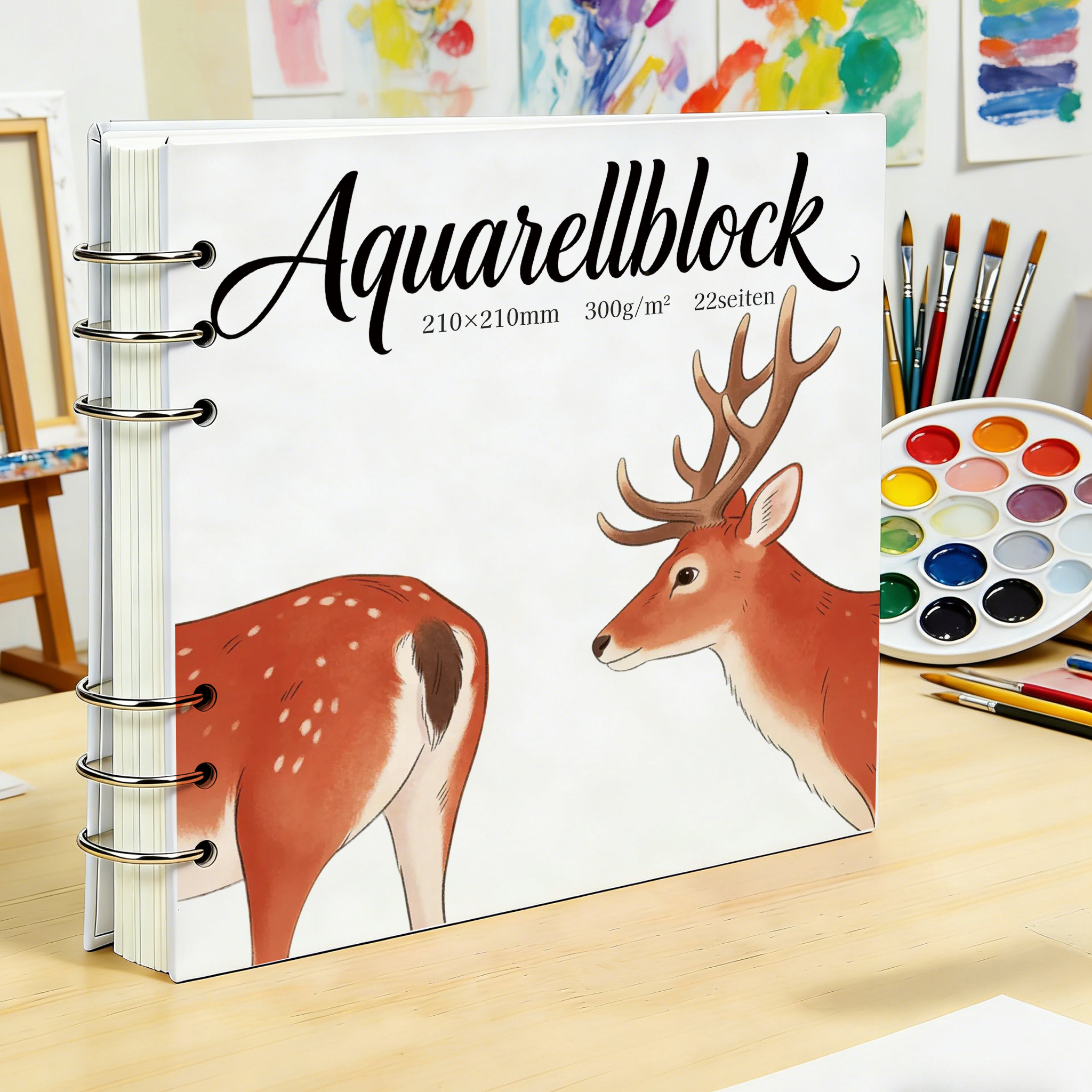 210x210mm 300GSM Heavy Rough T - Art Sketchbook Ring incelemesi ve fiyatı