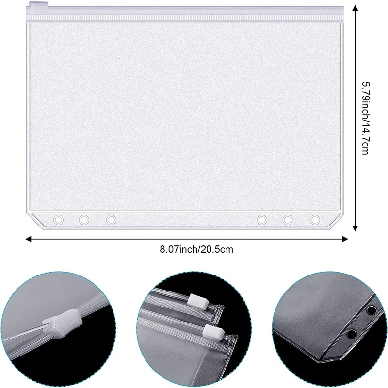 Binder Pockets A6 6-Hole Zippe - Planner Weekly Budget incelemesi ve fiyatı