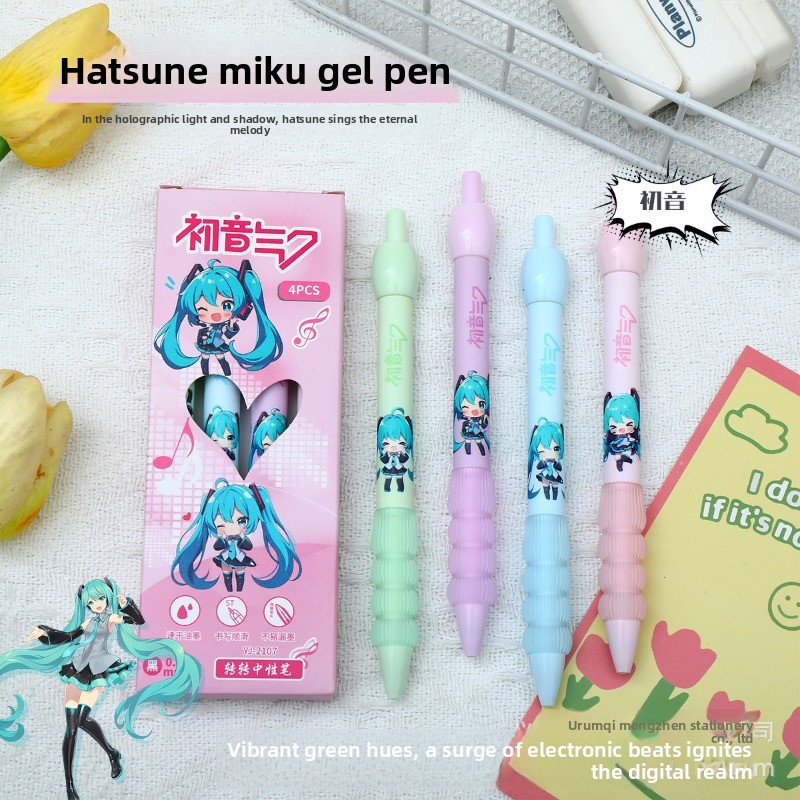 Kawaii Hatsune Miku Gel Pen Cu - Gel Ink Pen Set incelemesi ve fiyatı