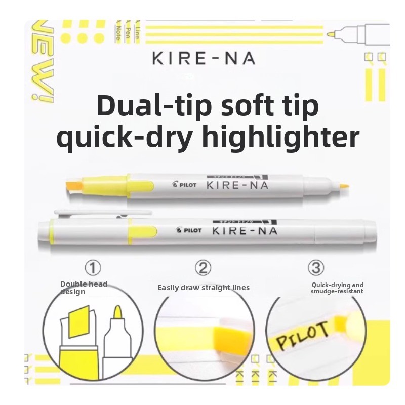 PILOT KIRE-NA Highlighter Pen  - Highlighter Set Pastel incelemesi ve fiyatı