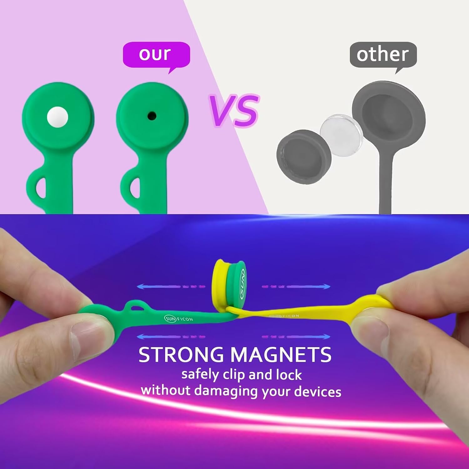 Magnetic Silicone Cable Ties 1 - Bookmark Magnetic Clip incelemesi ve fiyatı