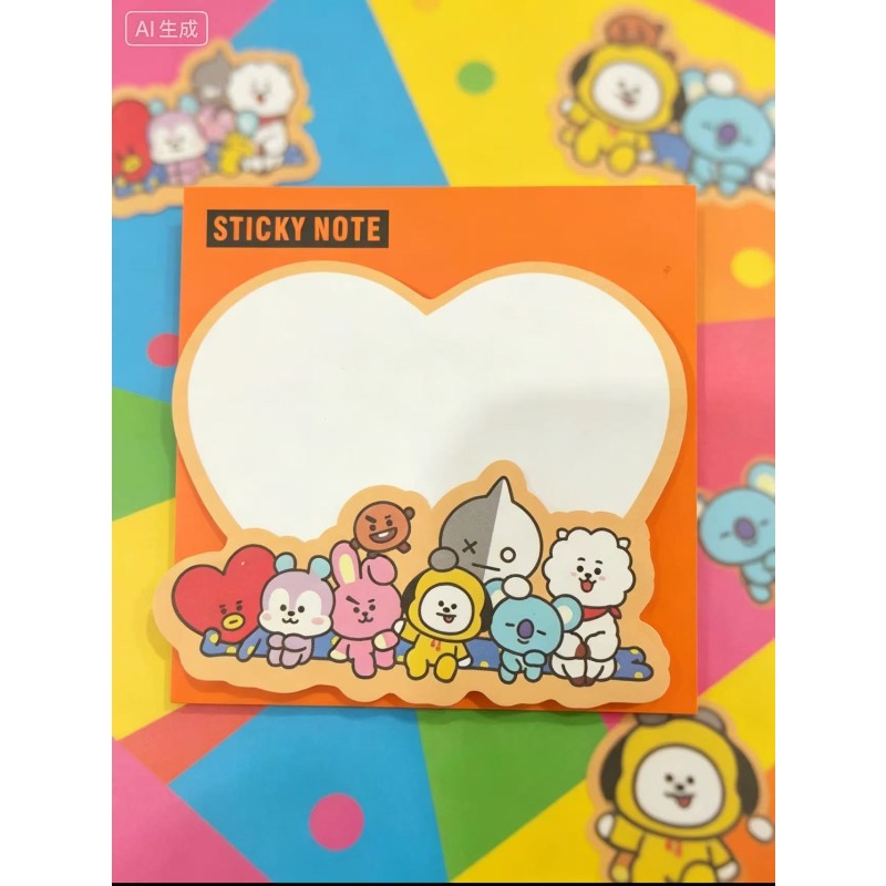 BT21 Creative Cute Sticky Note - Memo Pad Sticky incelemesi ve fiyatı