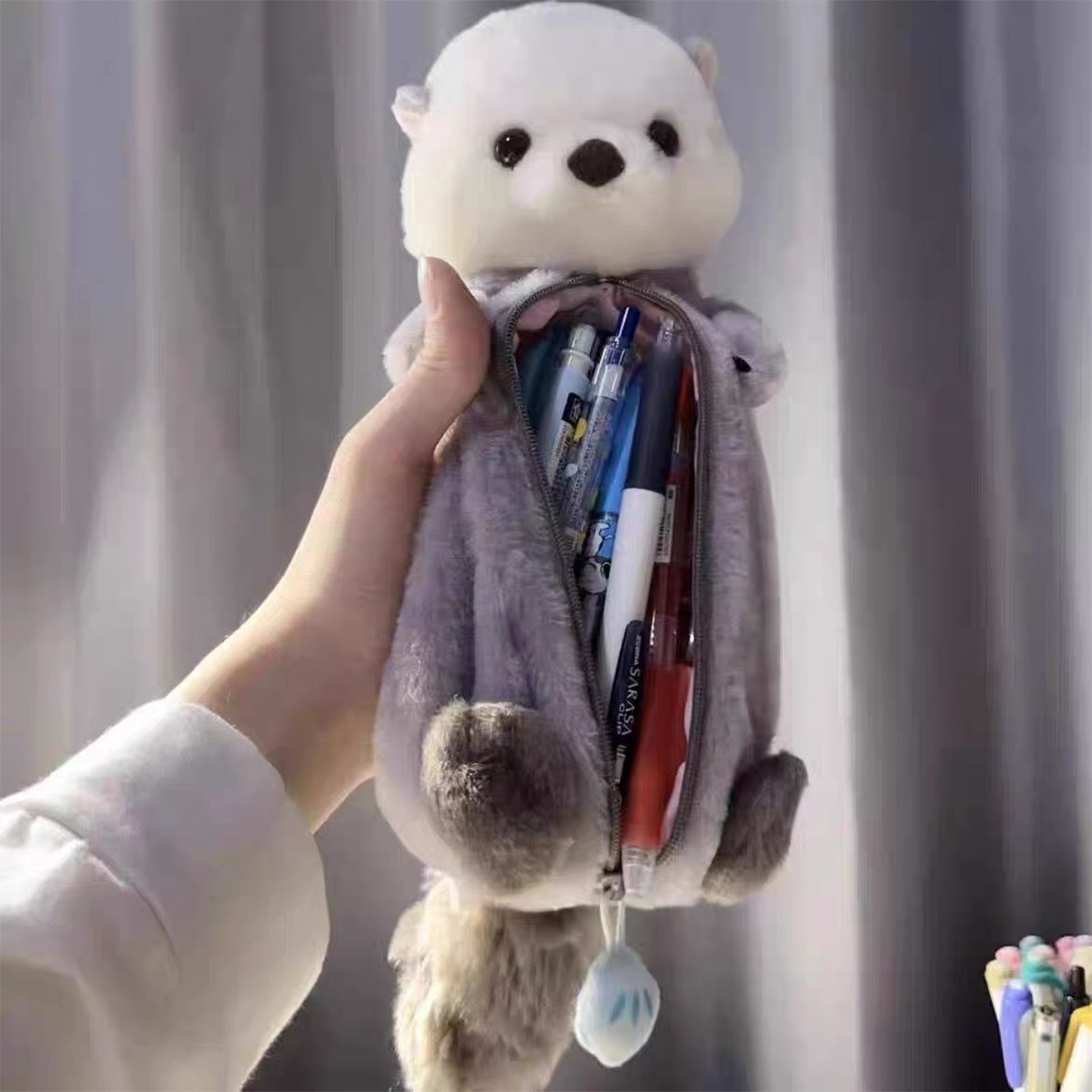 Creative Plush Toy Pencil Case - Stationery Supply incelemesi ve fiyatı