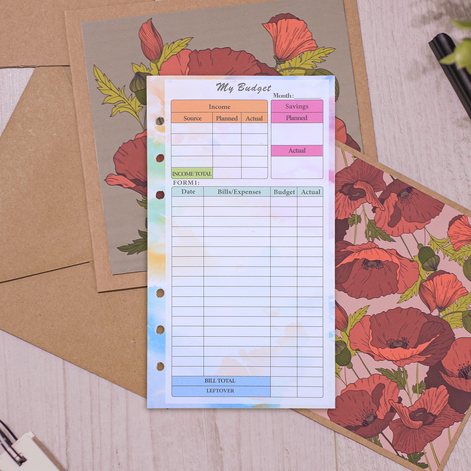 14 Sheets A6 Budget Planner Re - Planner Weekly Budget incelemesi ve fiyatı