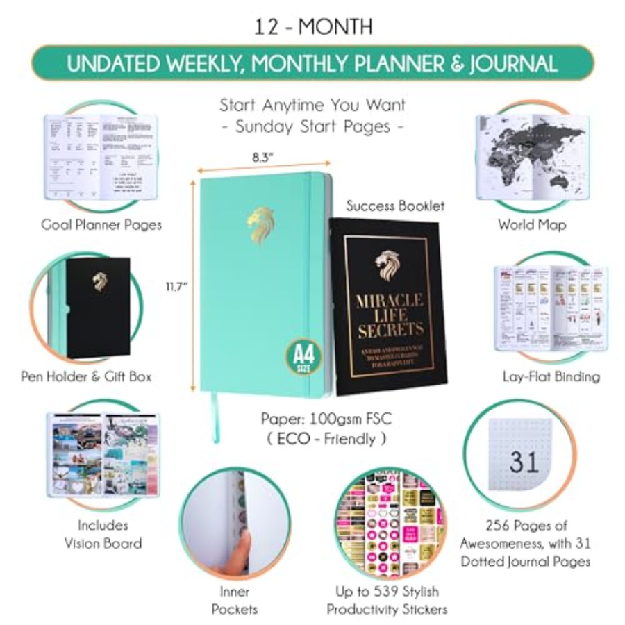 Journal for Men - Undated Dail - Planner Weekly Budget incelemesi ve fiyatı