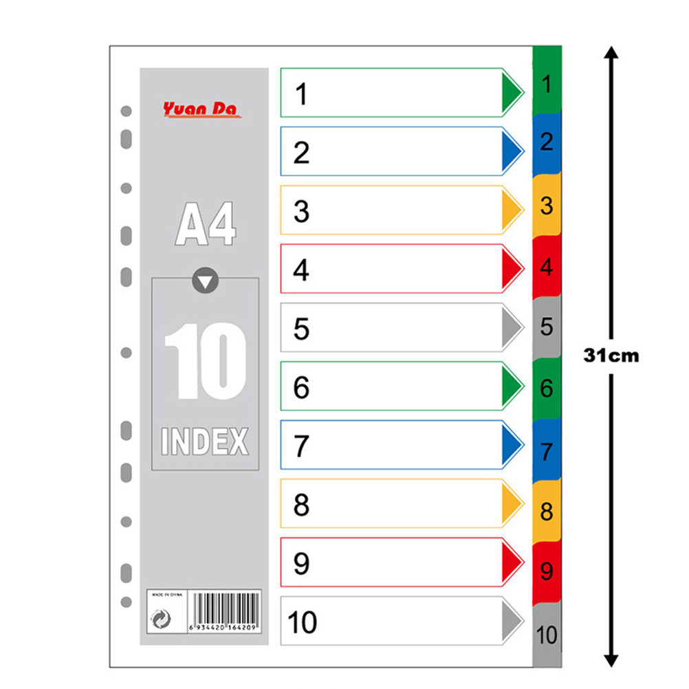 40Pcs A4 Multi Color Binder Di - Index Tab Divider incelemesi ve fiyatı