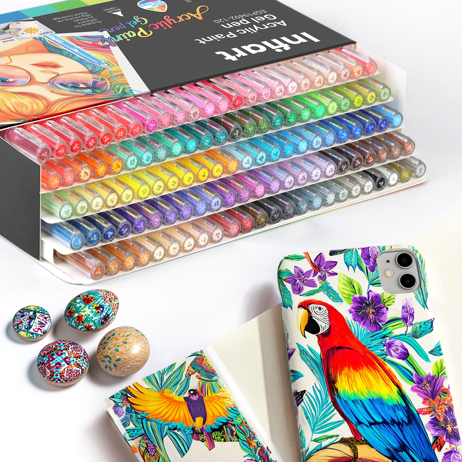 Acrylic Paint Gel Pens, Glitte - Gel Ink Pen Set incelemesi ve fiyatı