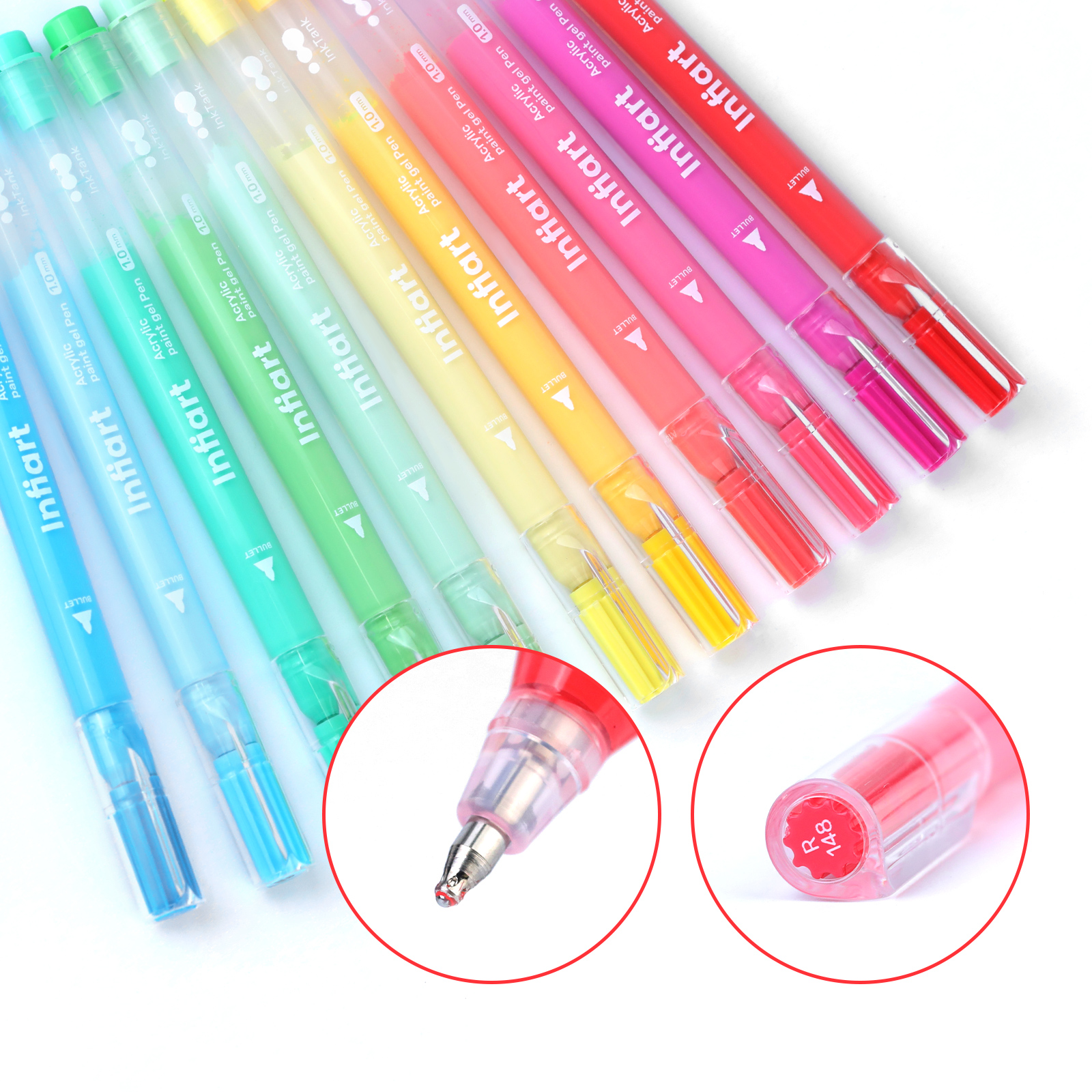 Acrylic Paint Gel Pens, Glitte - Gel Ink Pen Set incelemesi ve fiyatı