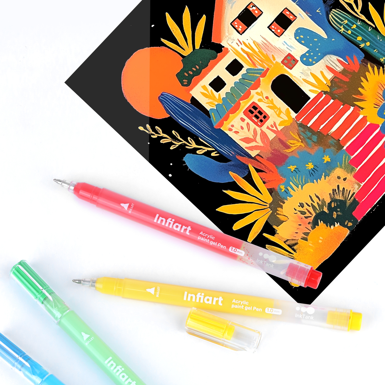 Acrylic Paint Gel Pens, Glitte - Gel Ink Pen Set incelemesi ve fiyatı