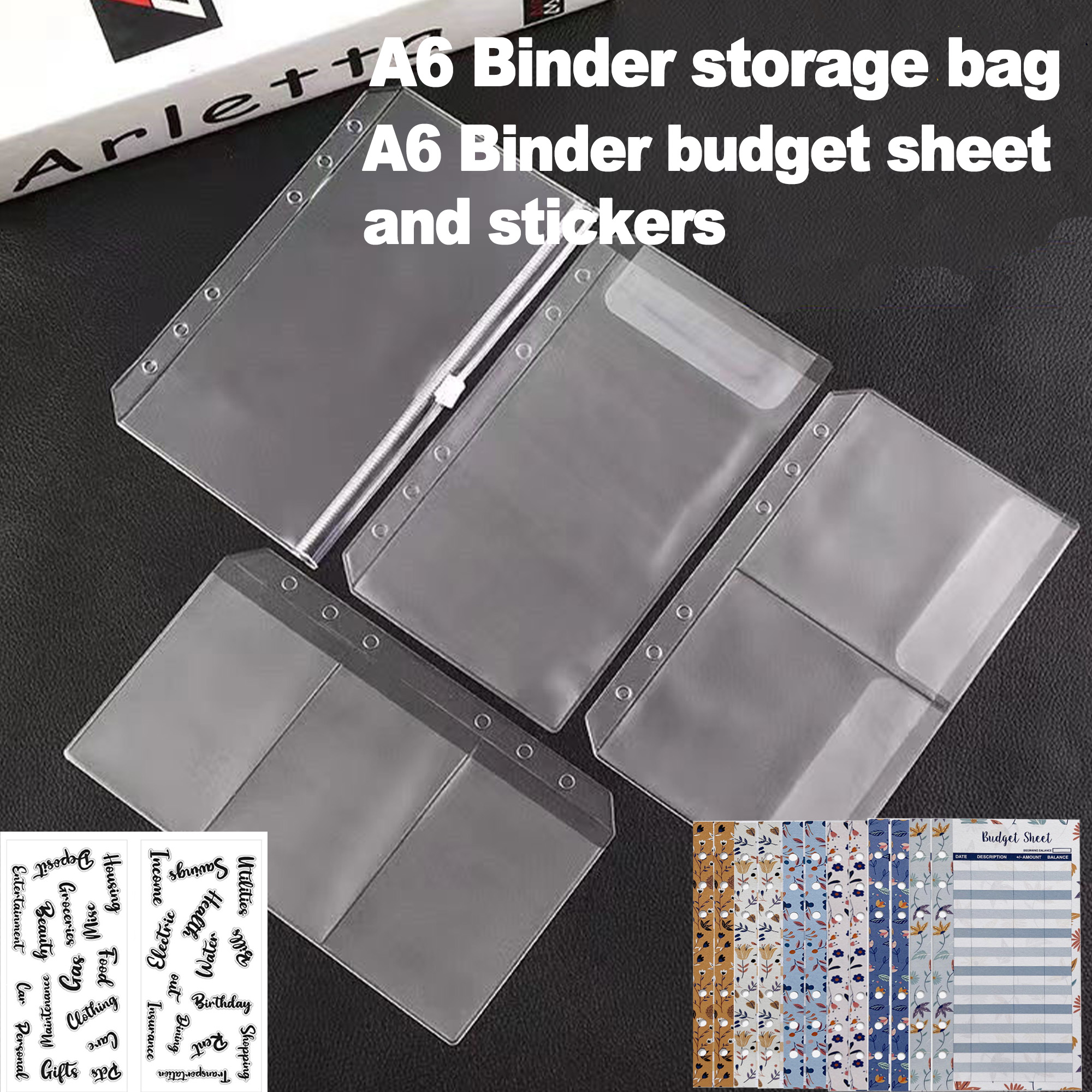 A6 Binder Pockets 6 Holes Cash - Portfolio Folder Zip incelemesi ve fiyatı