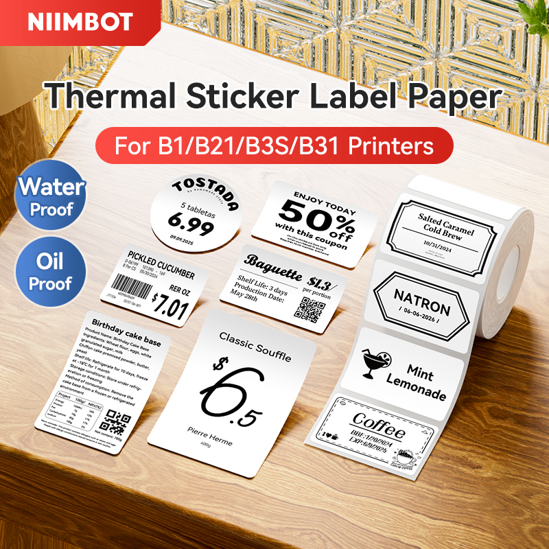 NIIMBOT Thermal Sticker Label  - Label Printer Tape incelemesi ve fiyatı