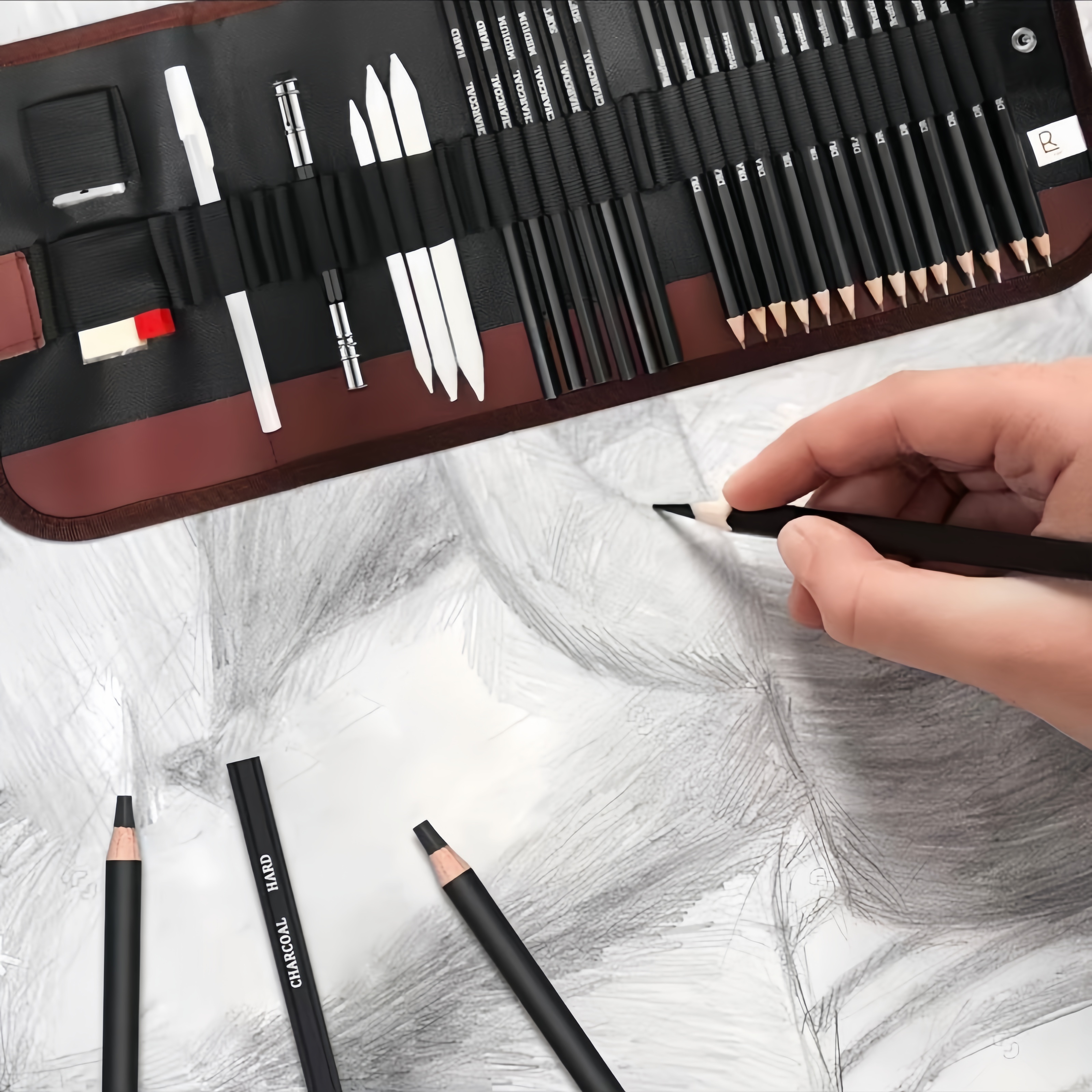 29-Piece Sketching Art Set for - Highlighter Set Pastel incelemesi ve fiyatı