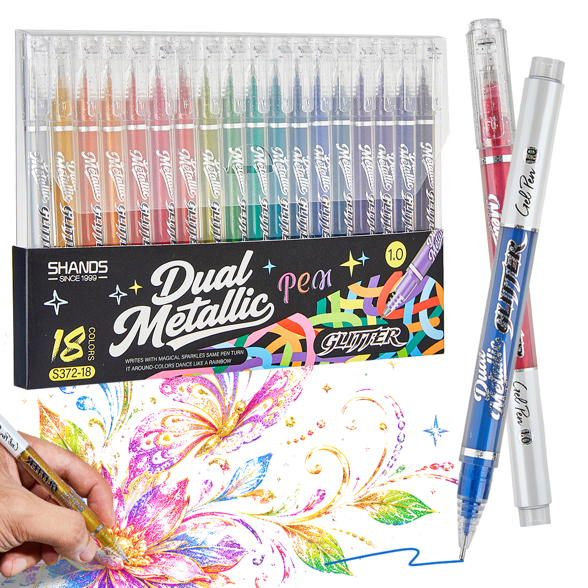 Sparkly Glitter Gel Pens Set 1 - Gel Ink Pen Set incelemesi ve fiyatı