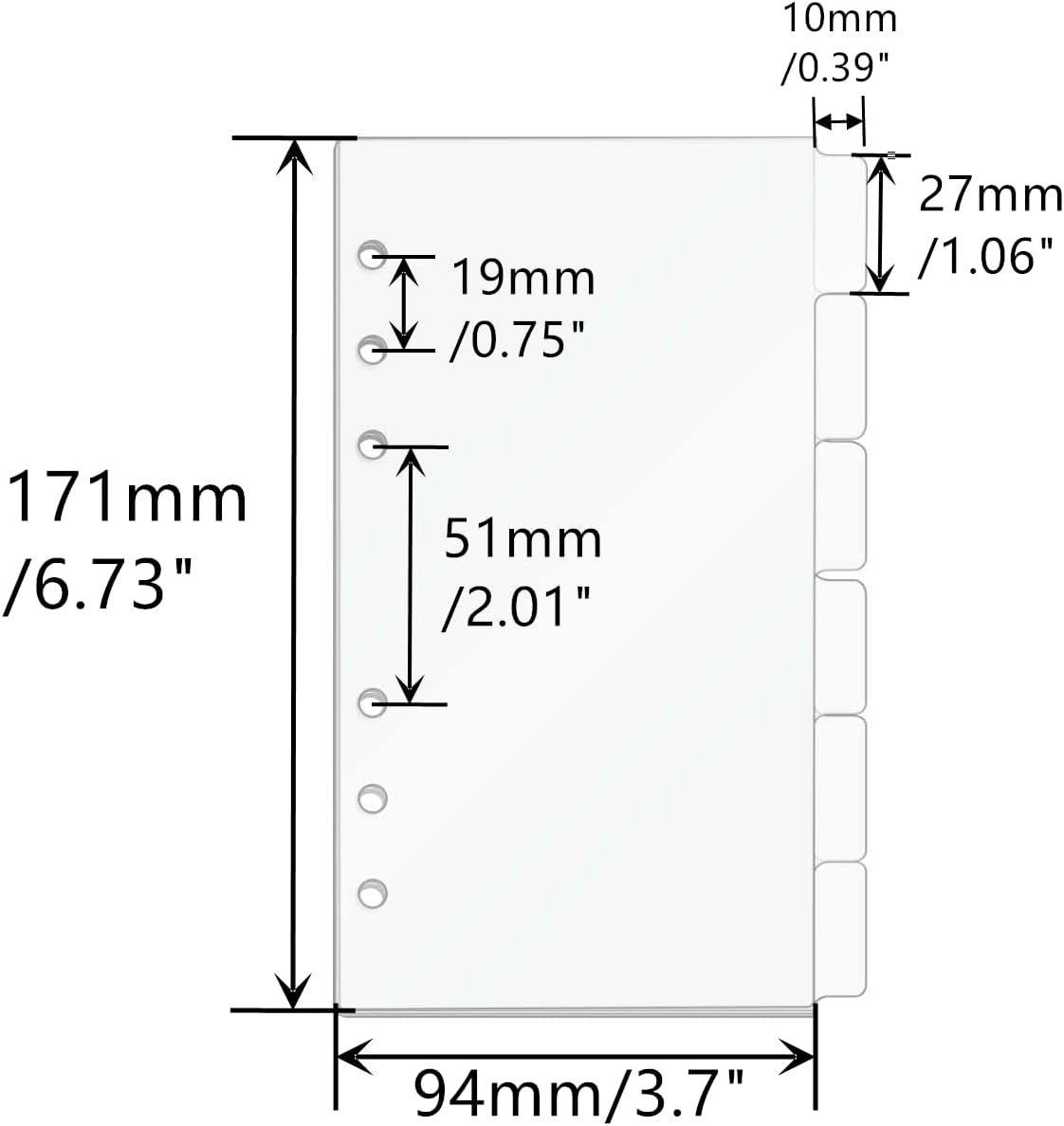 A5/A6/A7 Binder Dividers Plann - Index Tab Divider incelemesi ve fiyatı