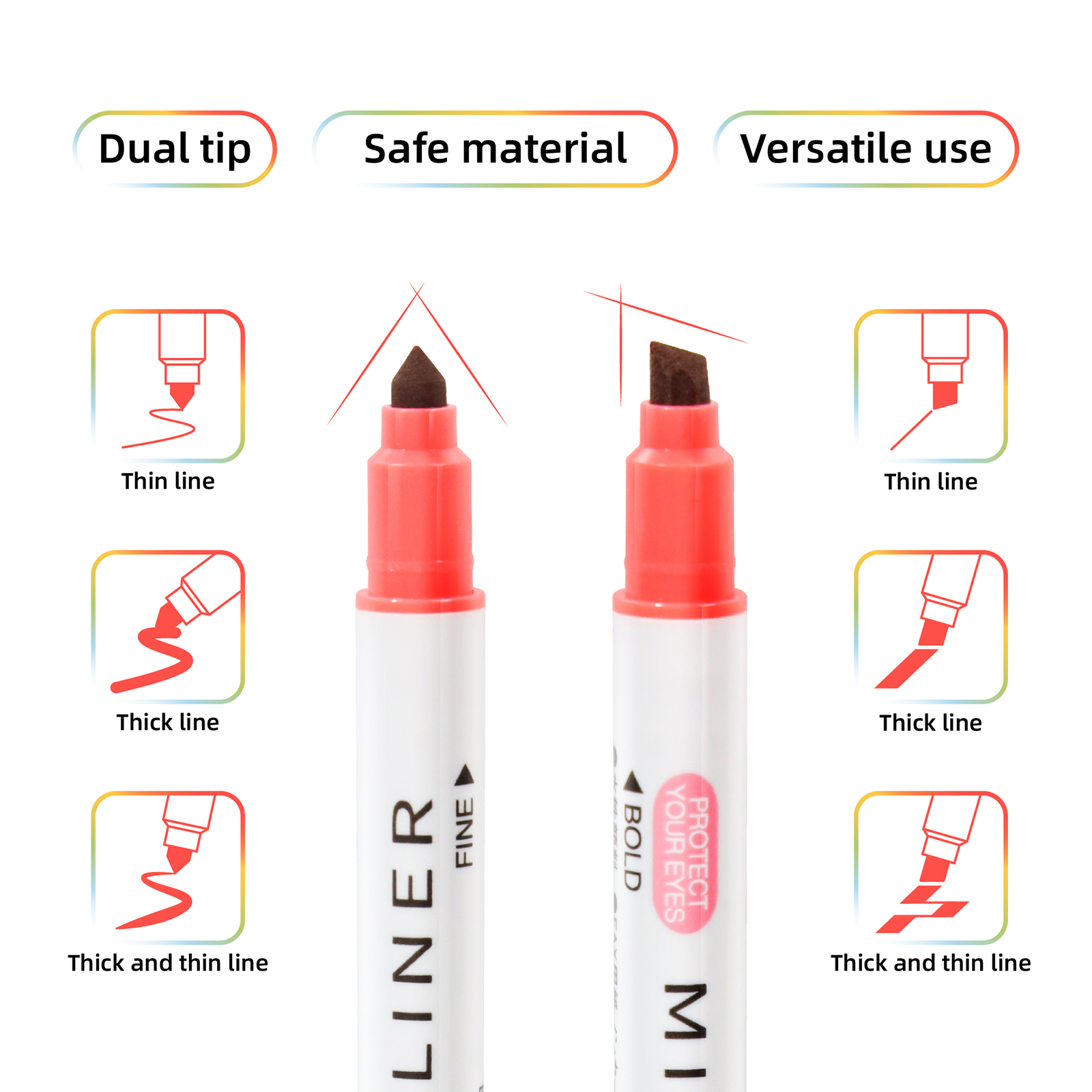 12/24pcs Highlighters Assorted - Highlighter Set Pastel incelemesi ve fiyatı