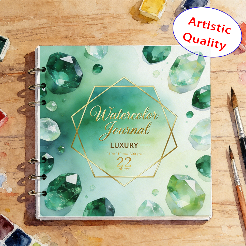210x210mm 300GSM Textured Wate - Art Sketchbook Ring incelemesi ve fiyatı
