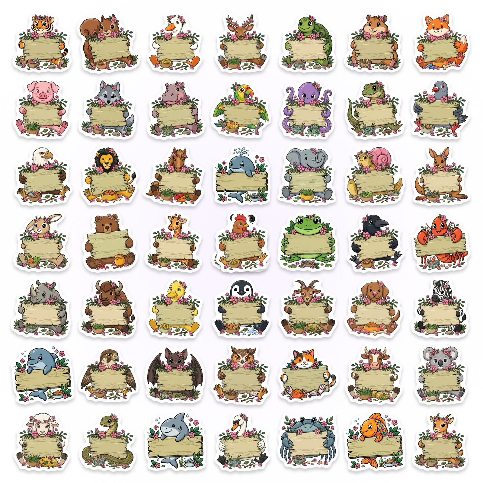 50/100Pcs HD Watercolor Forest - Paper Deal Stationery & Office Supply Kota Bharu incelemesi ve fiyatı