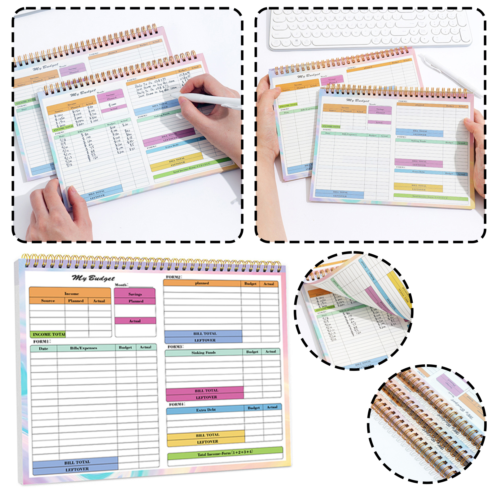 Finance Planner,Undated Monthl - Planner Weekly Budget incelemesi ve fiyatı
